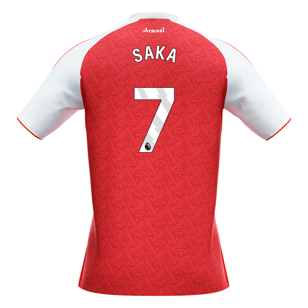 SAKA #7 Arsenal Home Soccer Jersey 2025/26 Red