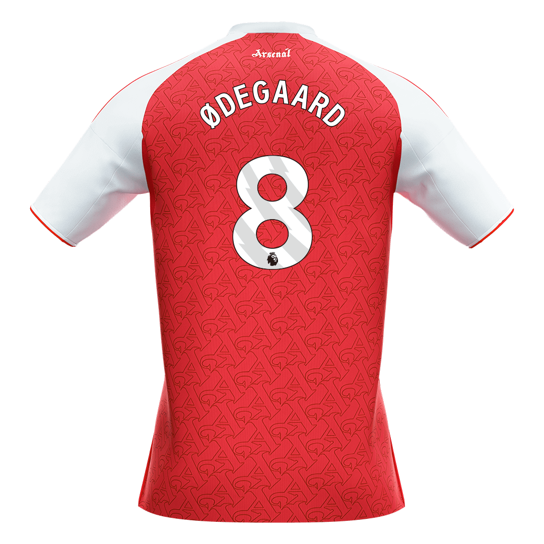ØDEGAARD #8 Arsenal Home Soccer Jersey 2025/26 Red
