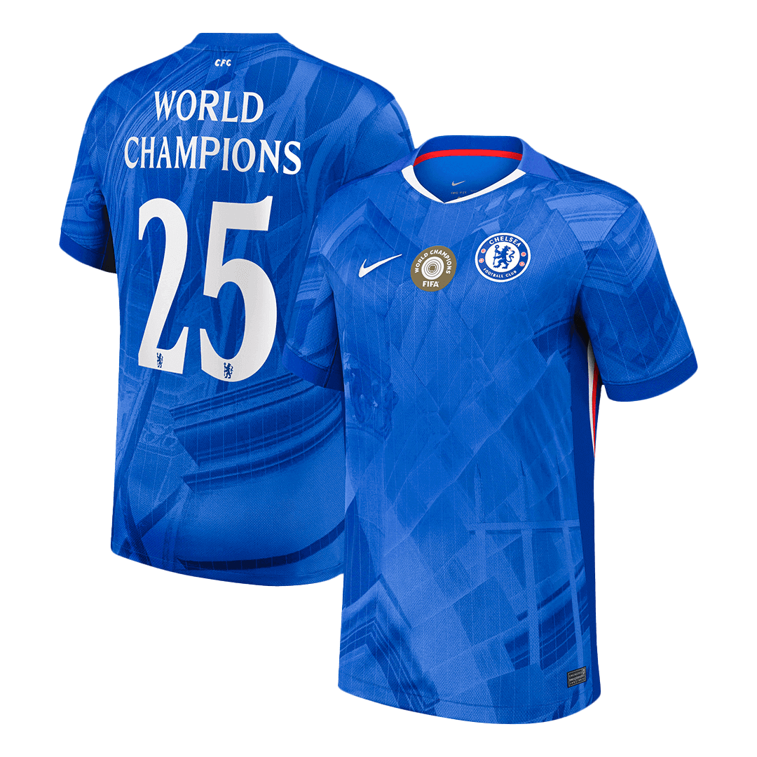 Chelsea WORLD CHAMPIONS #25 Home Soccer Jersey 2025/26