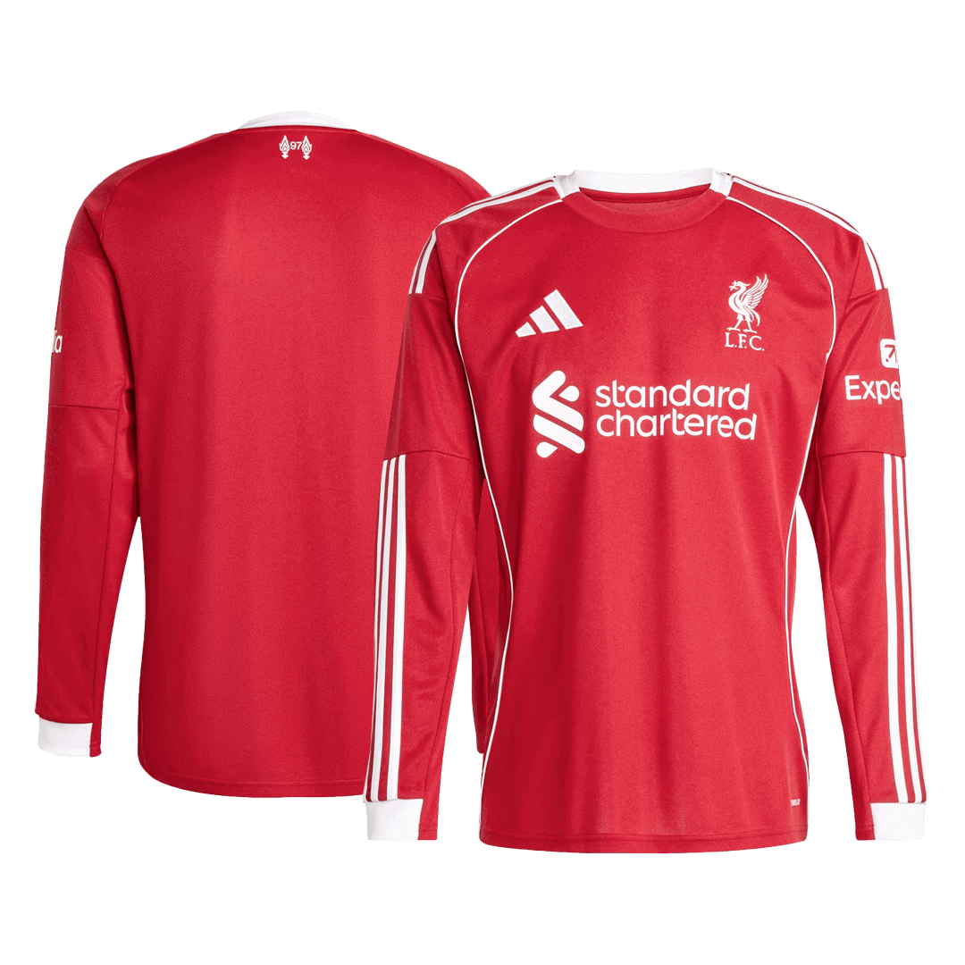 Liverpool Home Soccer Jersey Retro 2025/26 - Long Sleeve