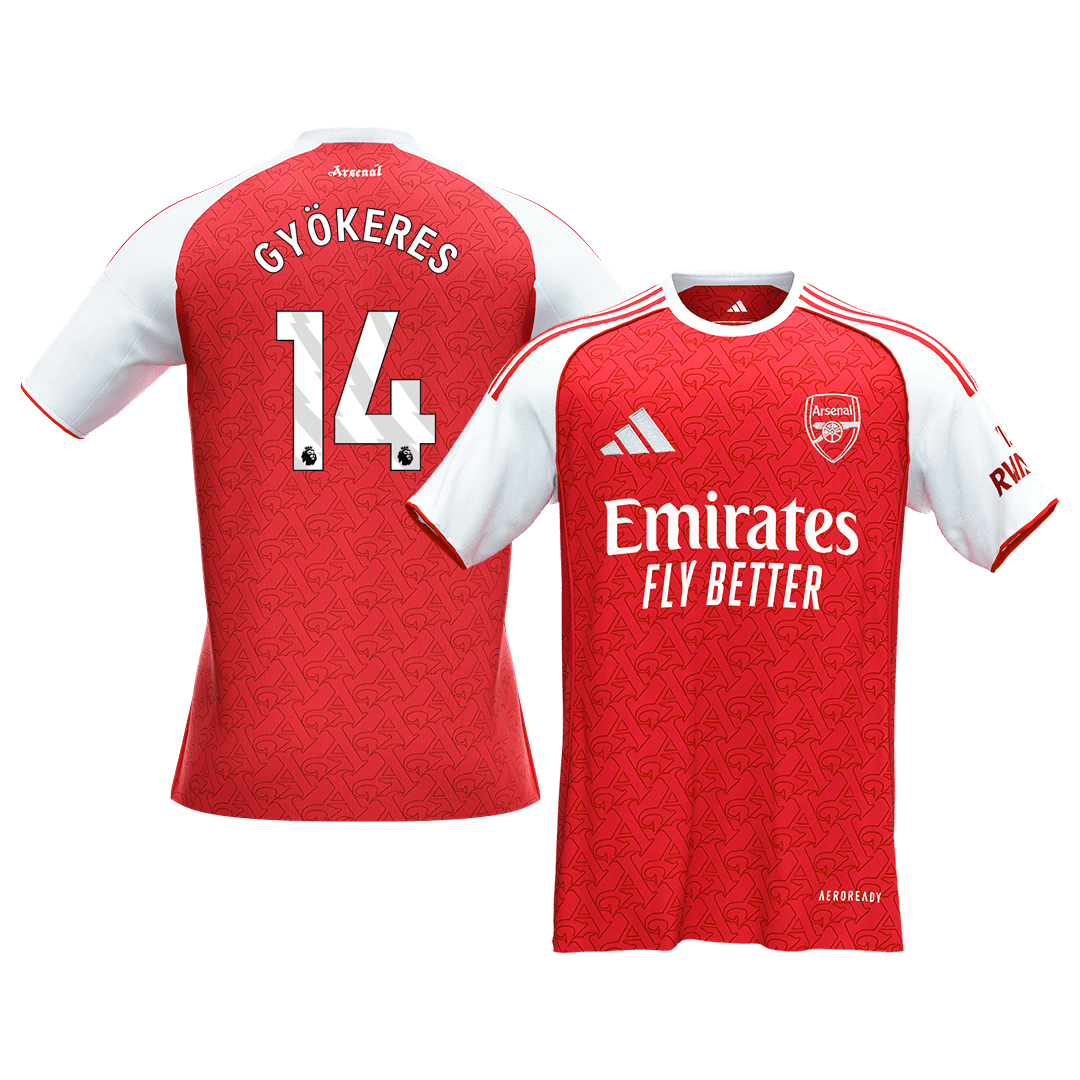 Arsenal GYÖKERES #14 Home Soccer Jersey 2025/26