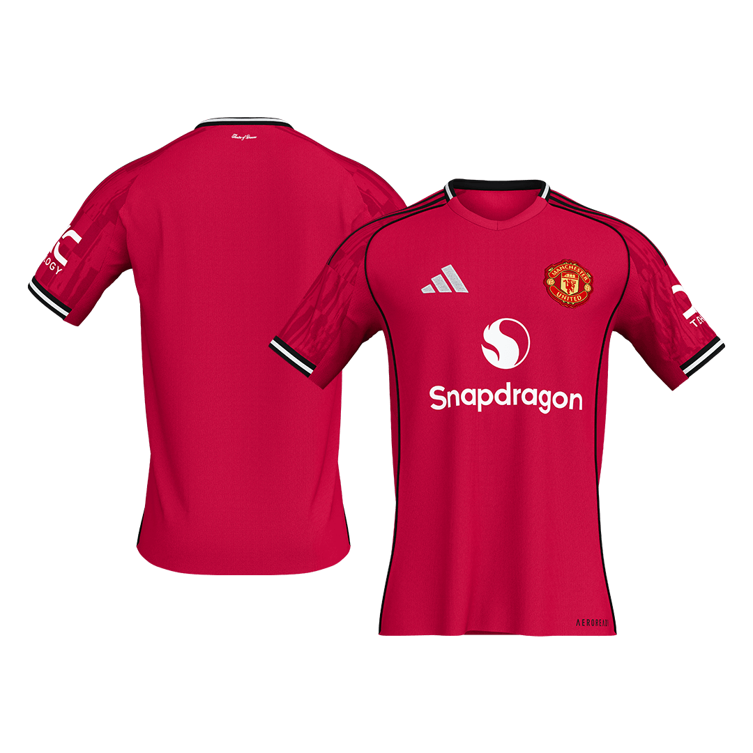 Manchester United Home Soccer Jersey 2025/26 Red
