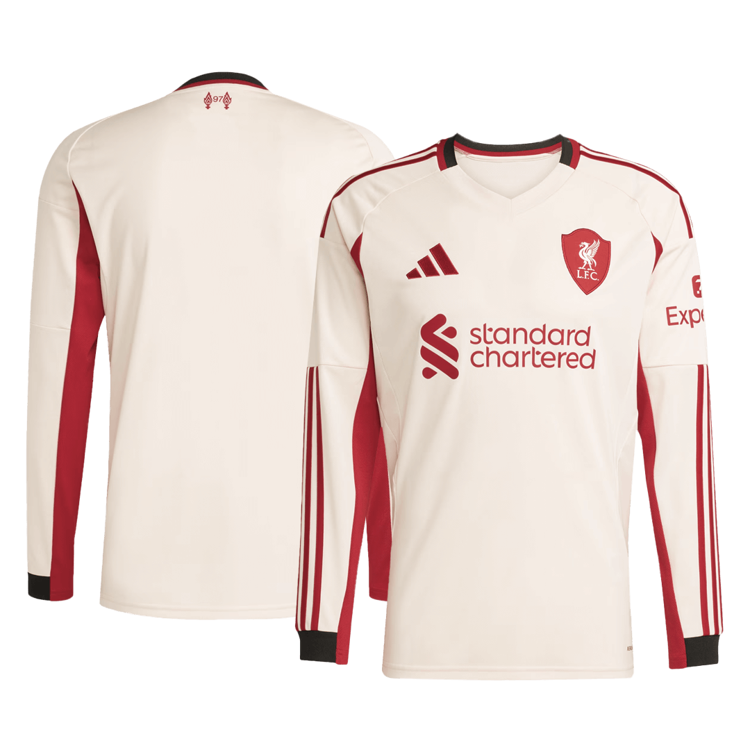 Liverpool Away Soccer Jersey Retro 2025/26 - Long Sleeve