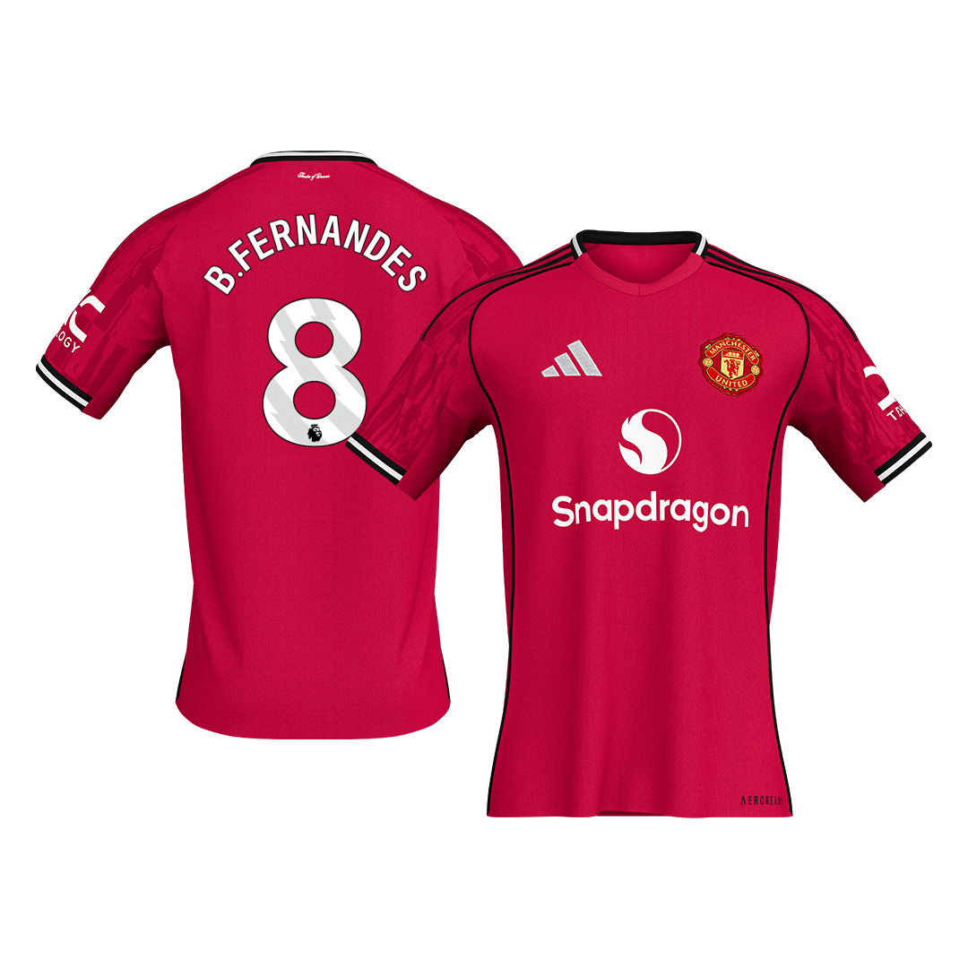 Manchester United B.FERNANDES #8 Home Soccer Jersey 2025/26