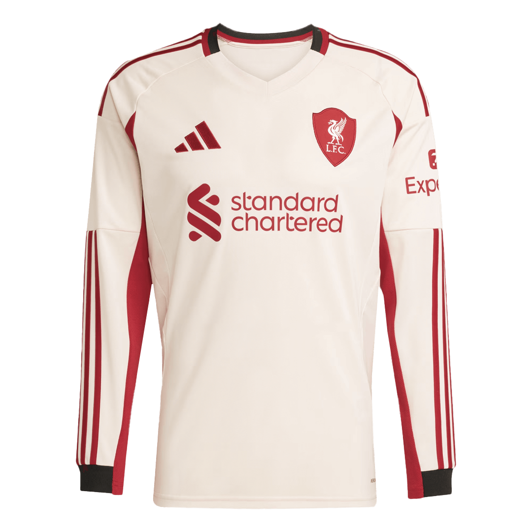 Liverpool Away Soccer Jersey Retro 2025/26 - Long Sleeve