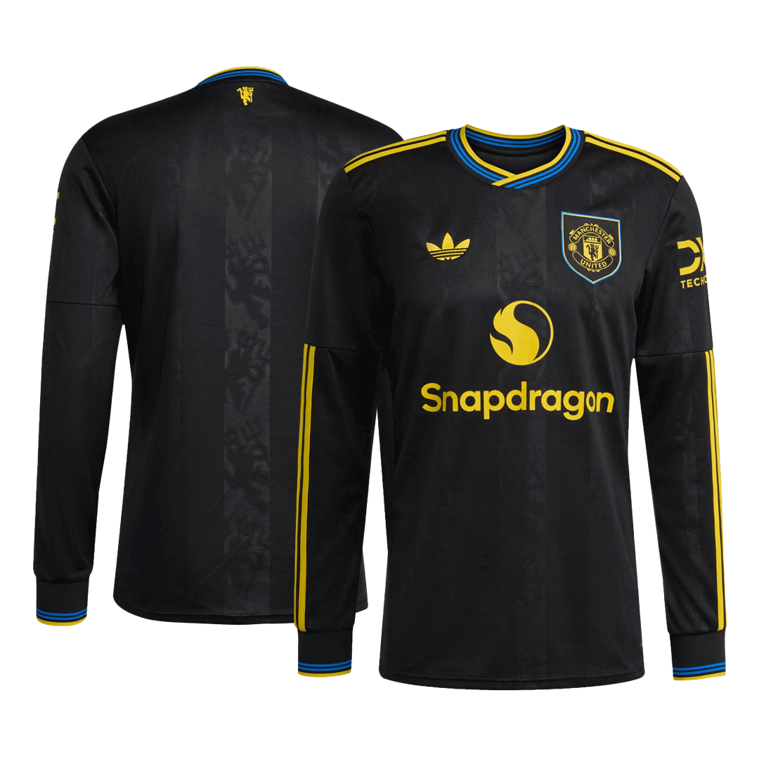 Manchester United Third Away Soccer Jersey Retro 2025/26 - Long Sleeve