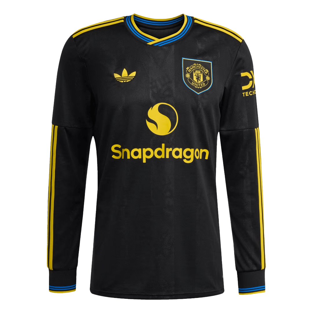 Manchester United Third Away Soccer Jersey Retro 2025/26 - Long Sleeve