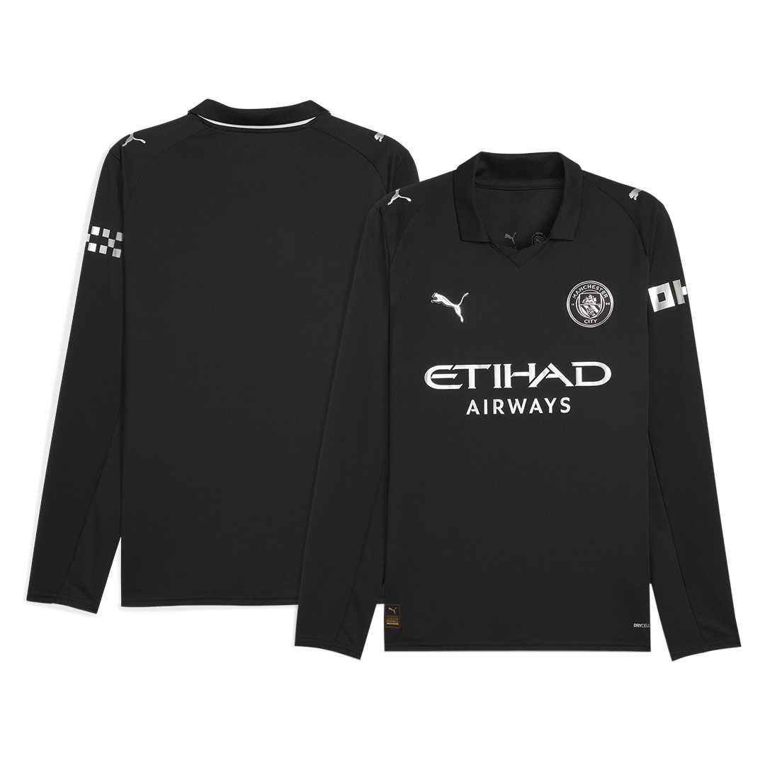 Manchester City Away Soccer Jersey Retro 2025/26 - Long Sleeve