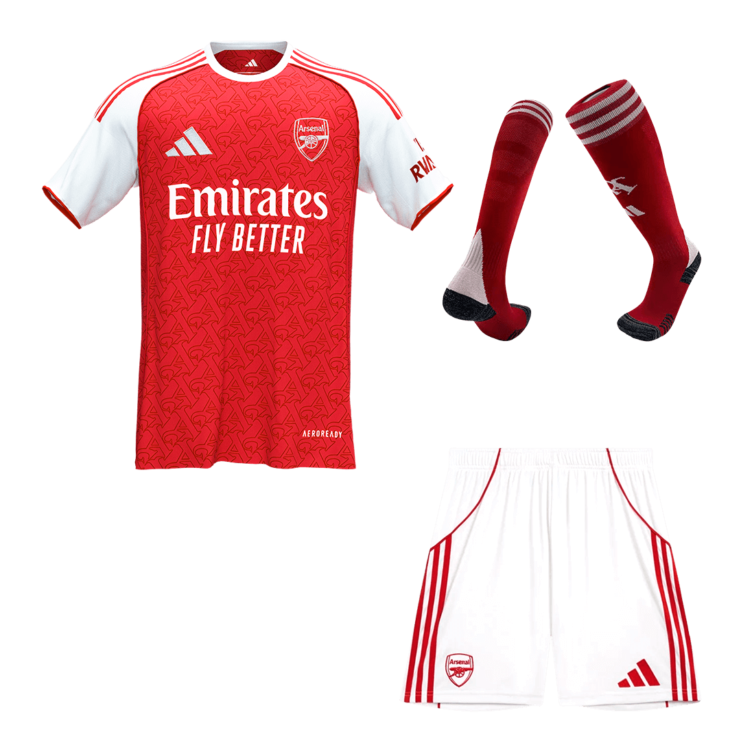 Arsenal Home Soccer Jersey Kit(Jersey+Shorts+Socks) 2025/26 Red