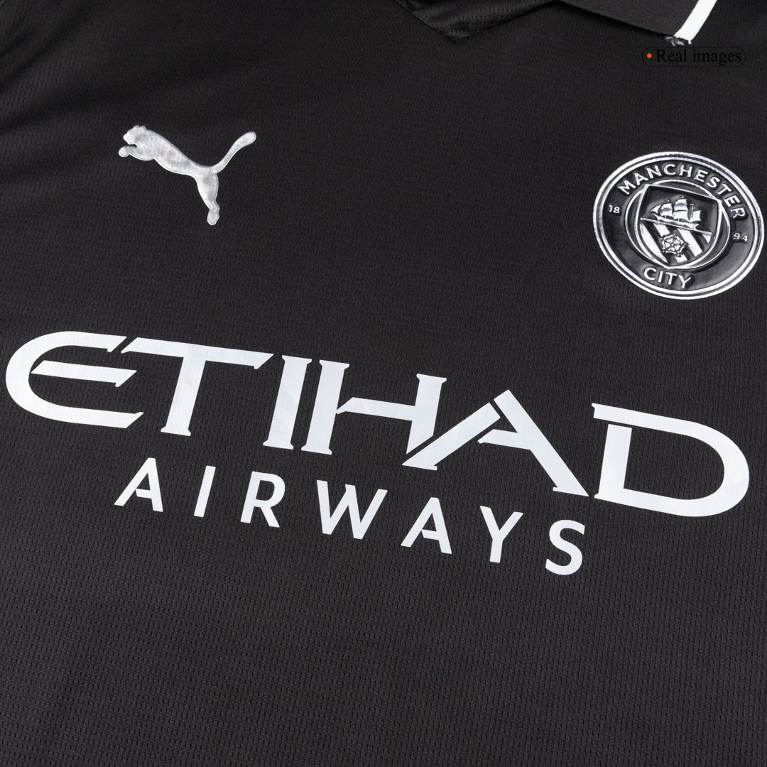 Manchester City Away Soccer Jersey Retro 2025/26 - Long Sleeve