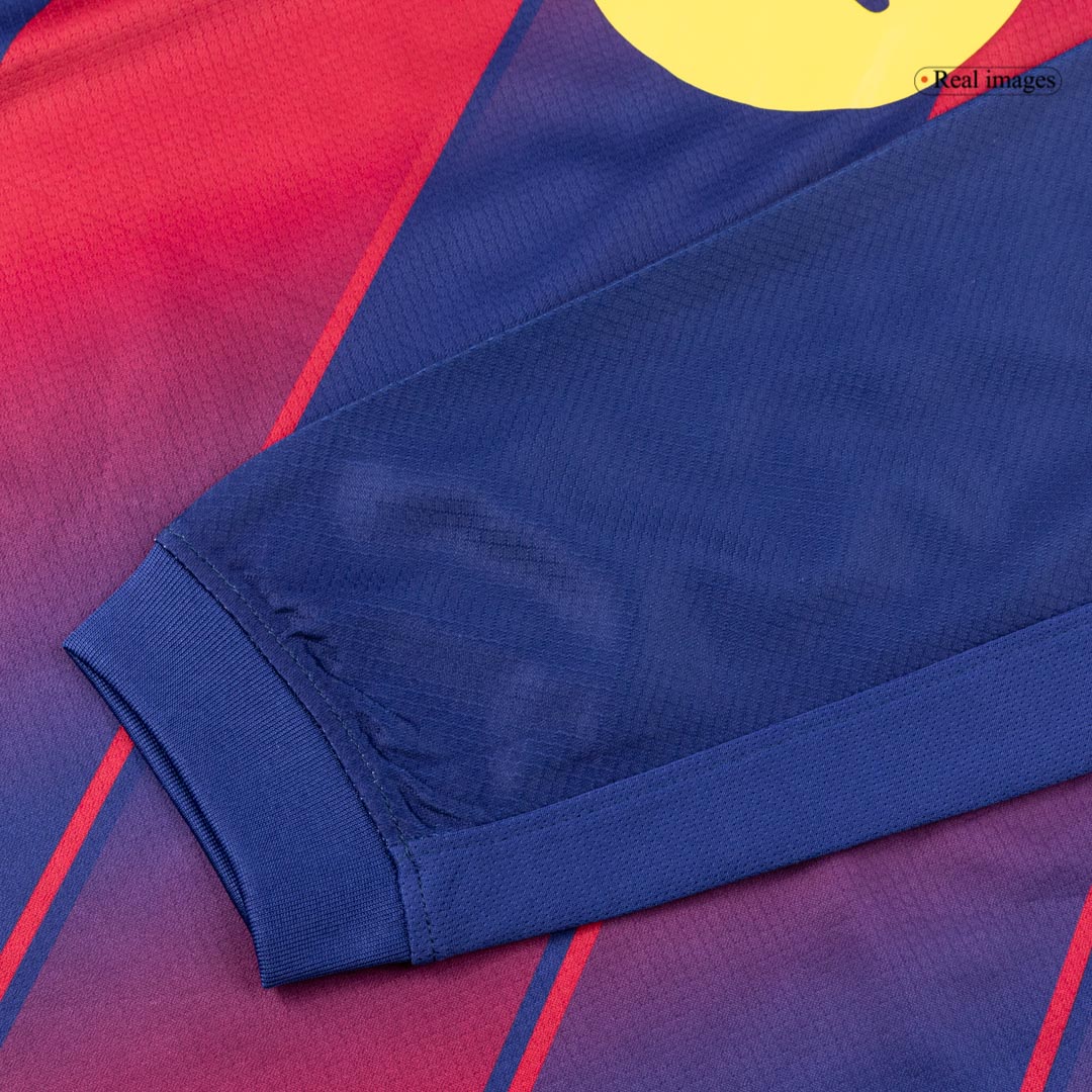 Barcelona Home Soccer Jersey Retro 2025/26 - Long Sleeve