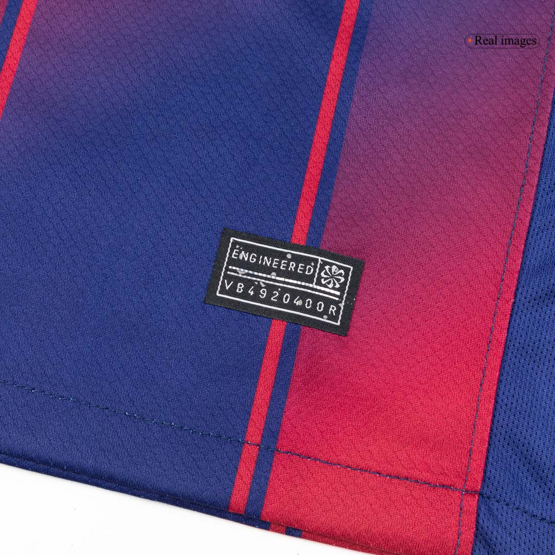 Barcelona Home Soccer Jersey Retro 2025/26 - Long Sleeve