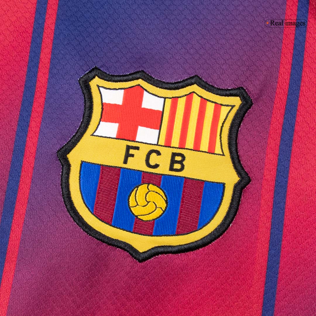 Barcelona Home Soccer Jersey Retro 2025/26 - Long Sleeve