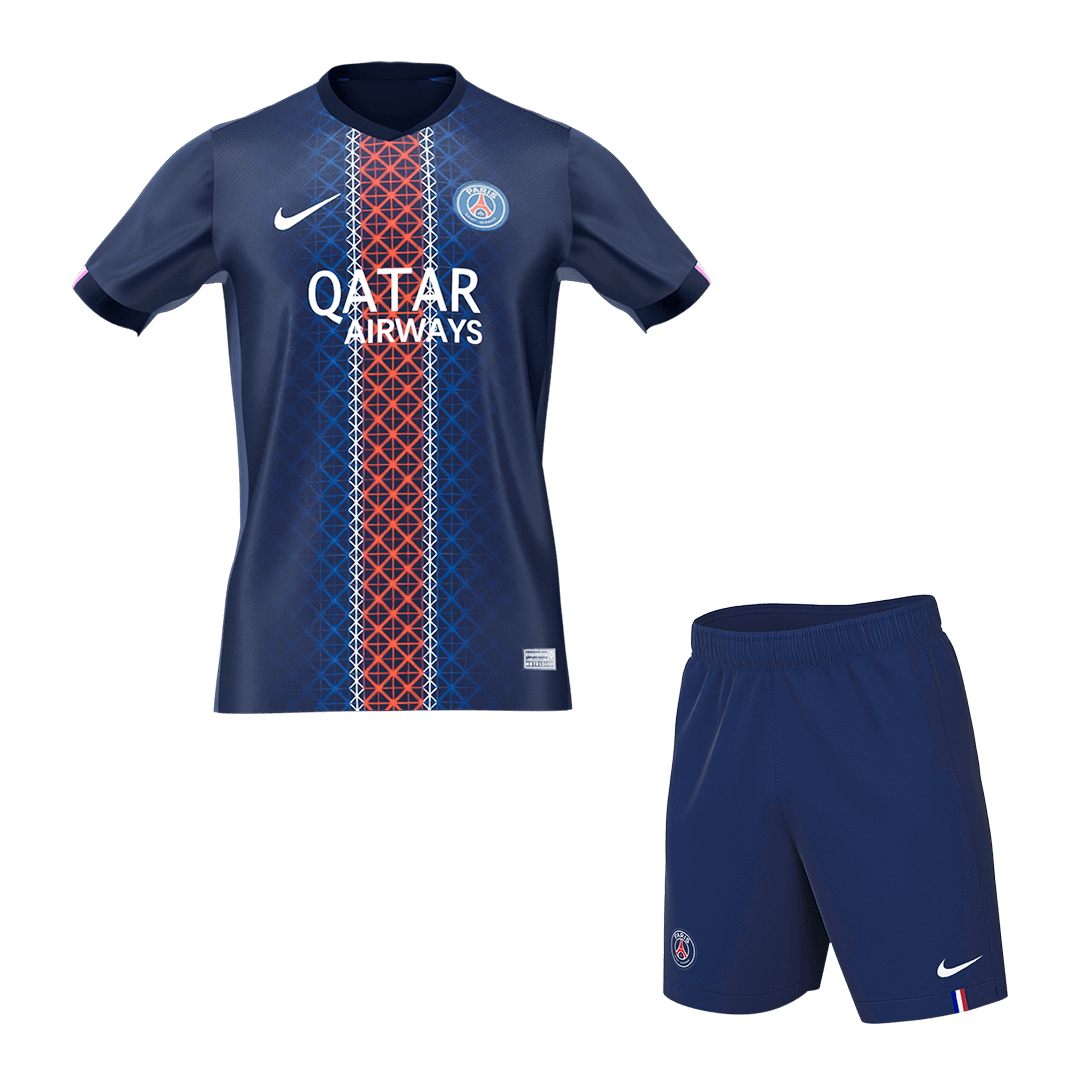 PSG Home Soccer Jersey Kit 2025/26 (Jersey+Shorts)