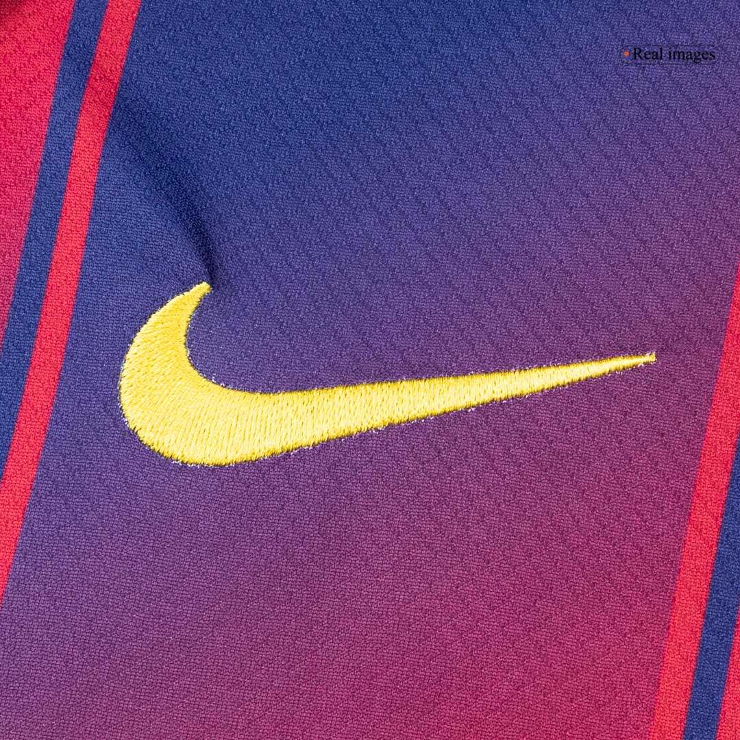 Barcelona Home Soccer Jersey Retro 2025/26 - Long Sleeve