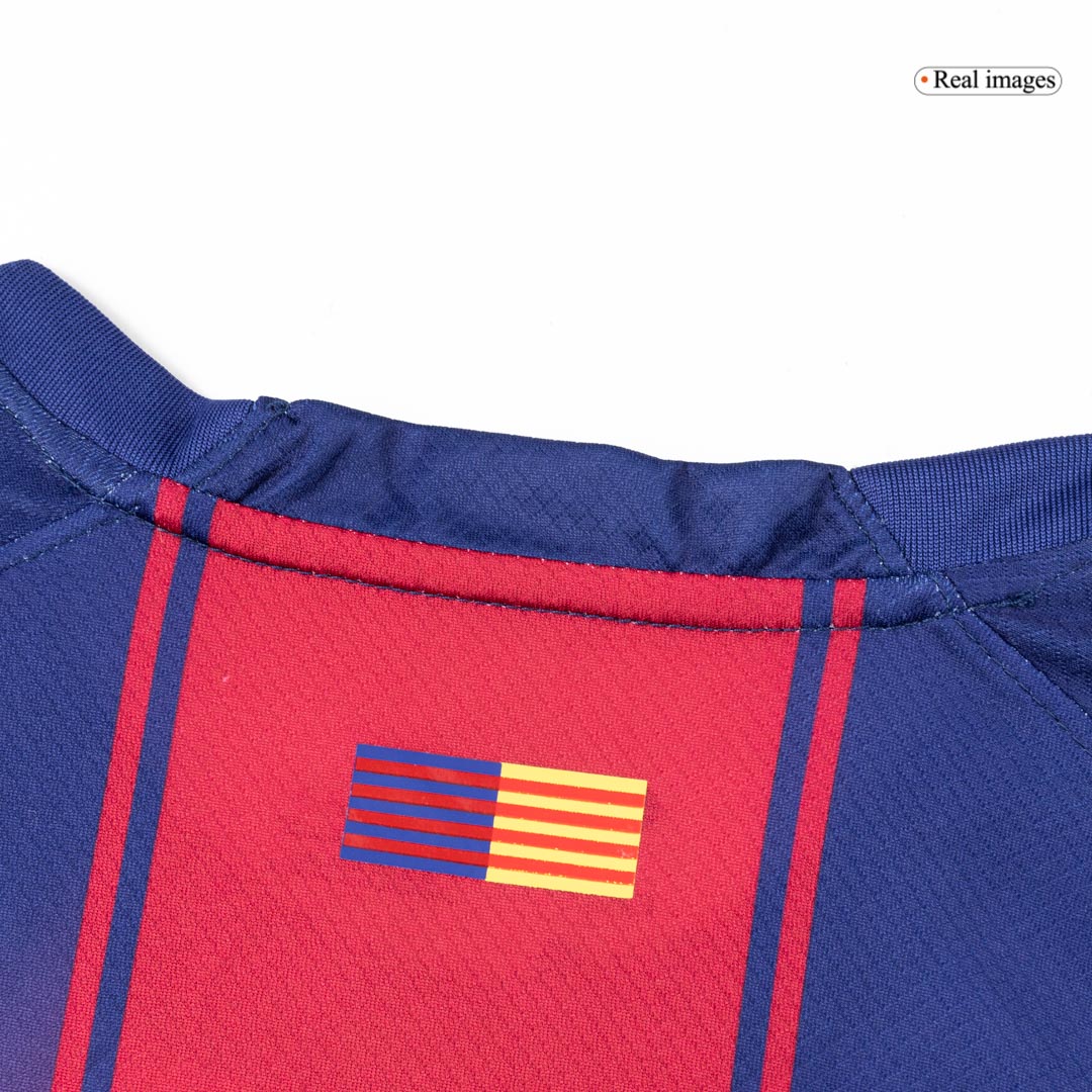 Barcelona Home Soccer Jersey Retro 2025/26 - Long Sleeve