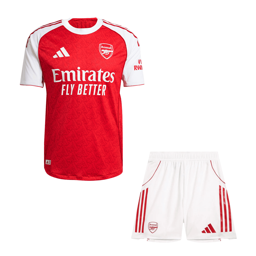 Authentic Arsenal Home Soccer Jersey Kit(Jersey+Shorts) 2025/26 Red