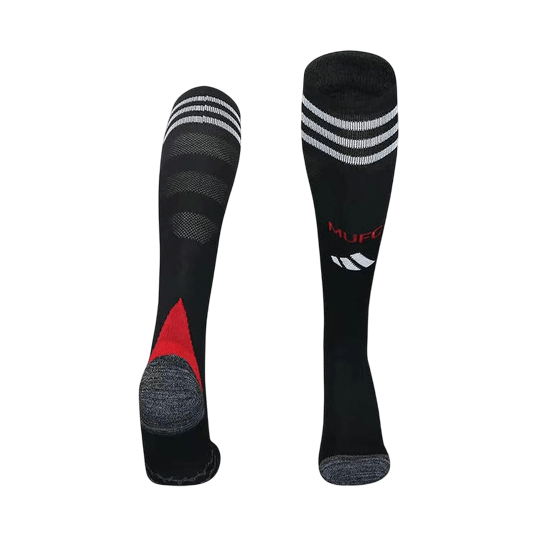Manchester United Home Soccer Socks 2025/26 Kid