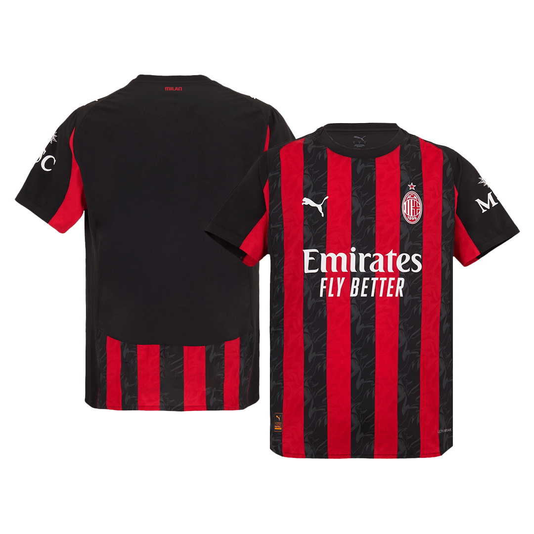 Authentic AC Milan Home Jersey 2025/26 Red&Black