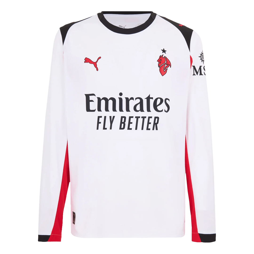 AC Milan Away Soccer Jersey Retro 2025/26 - Long Sleeve