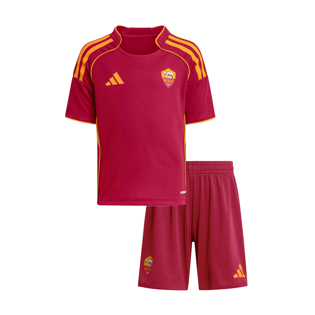 Kid's Roma Home Soccer Jersey Kit 25/26 Red