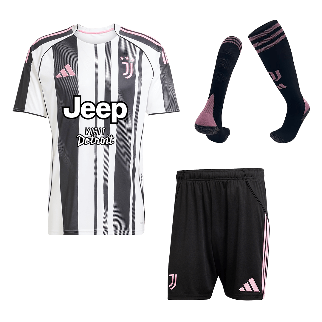 Juventus Home Soccer Jersey Kit 2025/26