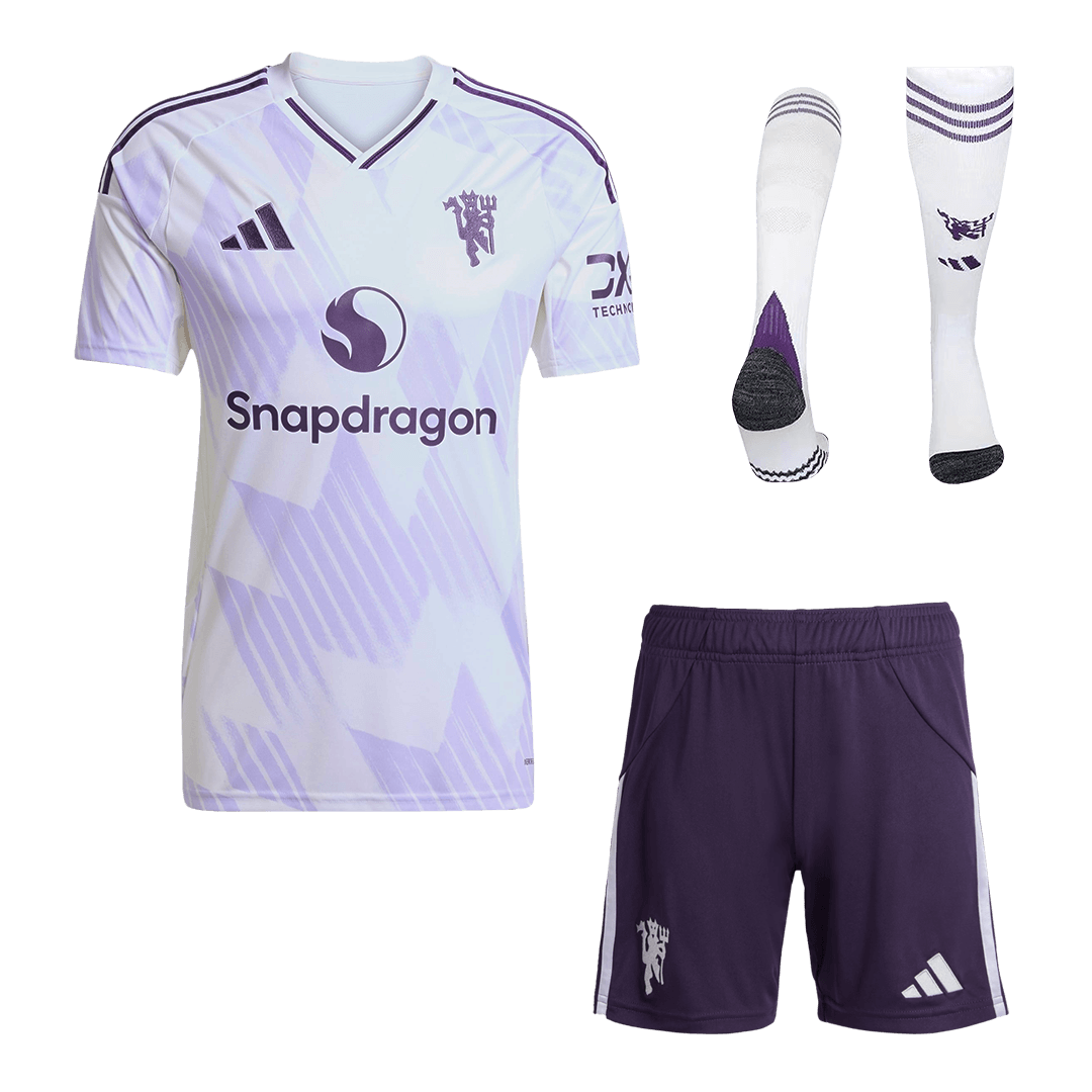 Manchester United Away Soccer Jersey Kit 2025/26