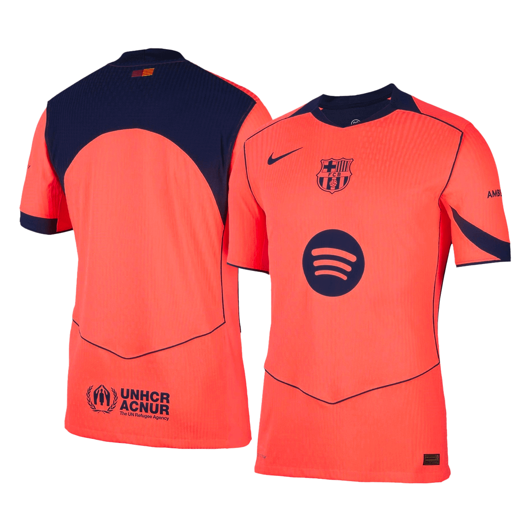 Authentic Barcelona Third Away Soccer Jersey 25/26 Orange