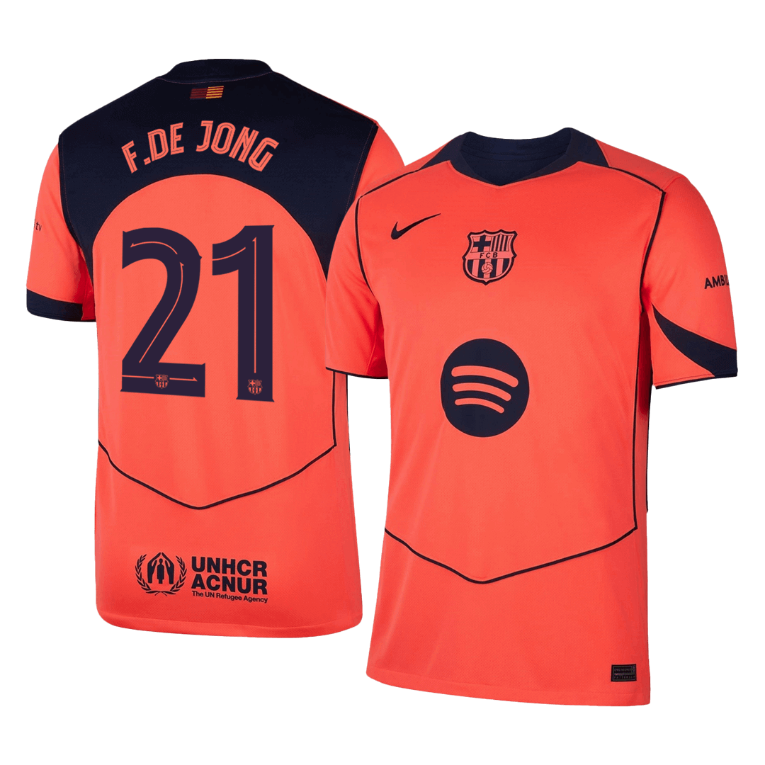 Barcelona F.DE JONG #21 Third Away Sleeveless Jersey 2025/26