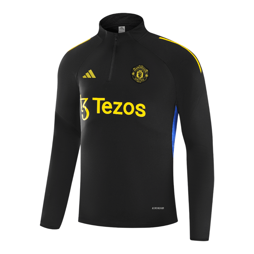 Manchester United Sweatshirt Kit 2025/26 - Black (Top+Pants)