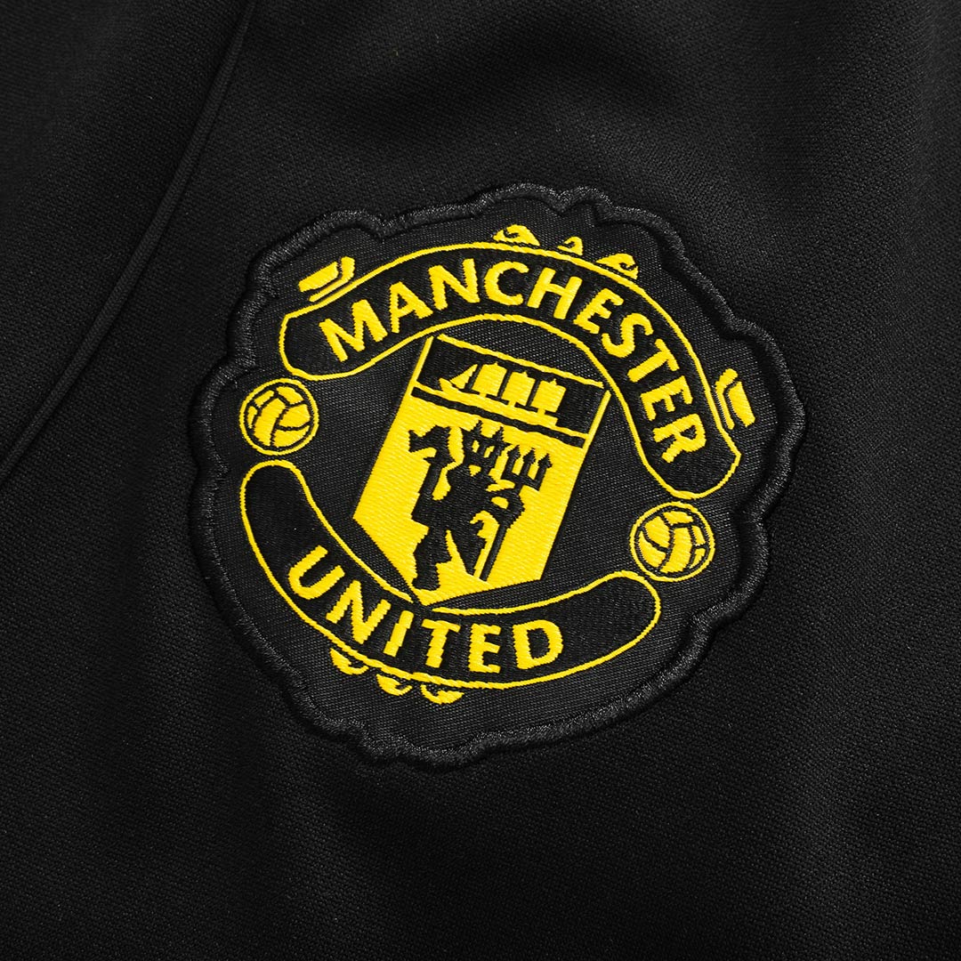 Manchester United Sweatshirt Kit 2025/26 - Black (Top+Pants)