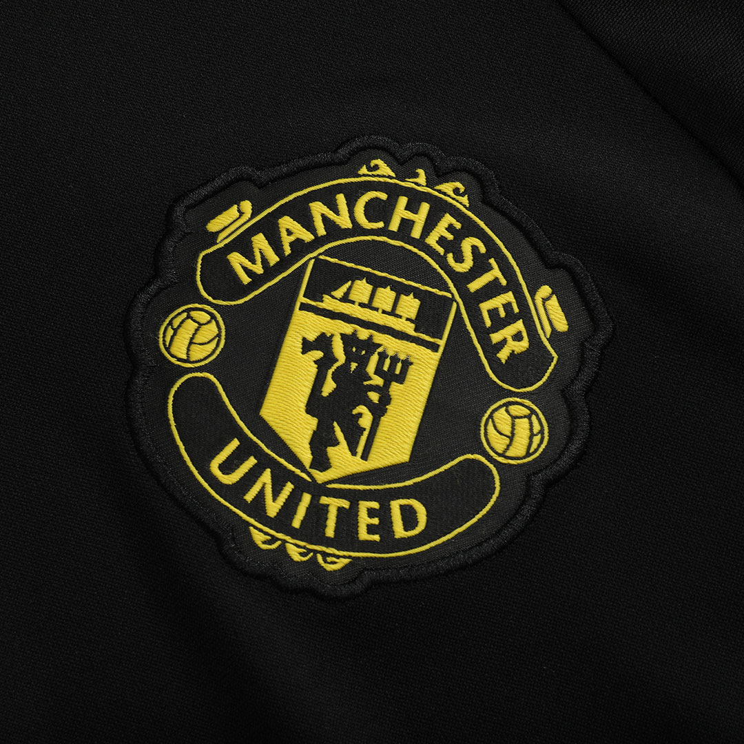 Manchester United Sweatshirt Kit 2025/26 - Black (Top+Pants)
