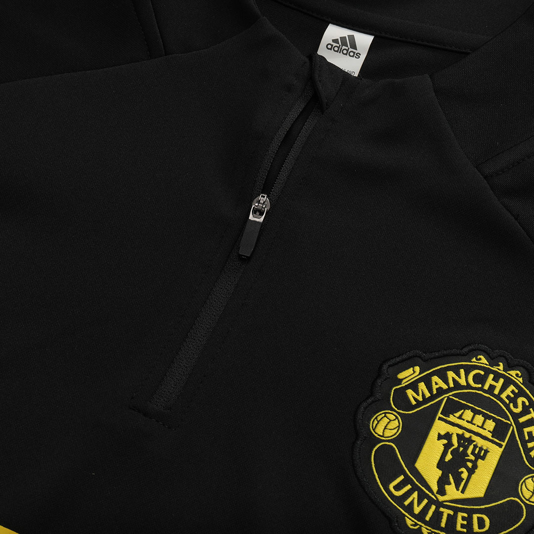 Manchester United Sweatshirt Kit 2025/26 - Black (Top+Pants)